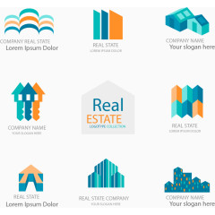 矢量手绘房产图标