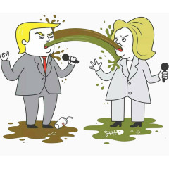 辩论希拉里川普