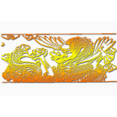 古典金龙纹浮雕