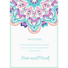 矢量邀请函底纹