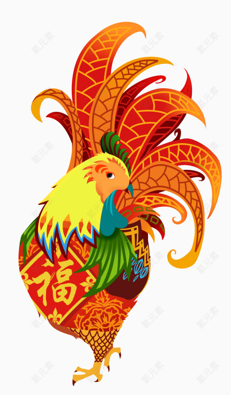 金鸡拜年