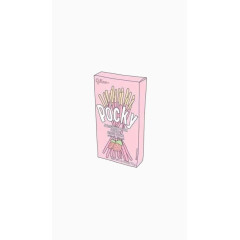 手绘卡通可爱零食POCKY