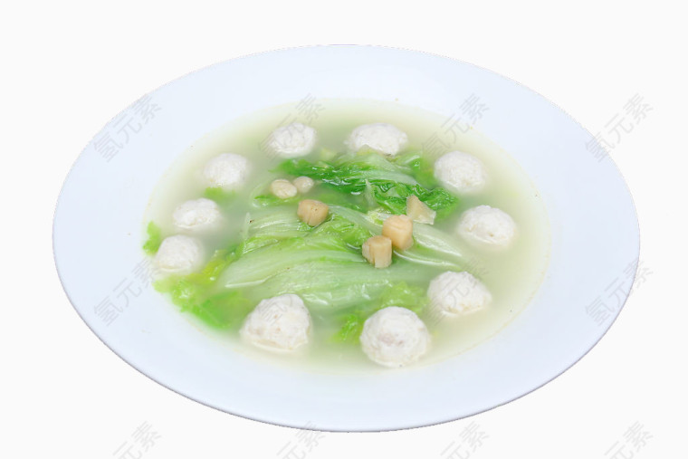 上汤鱼丸娃娃菜