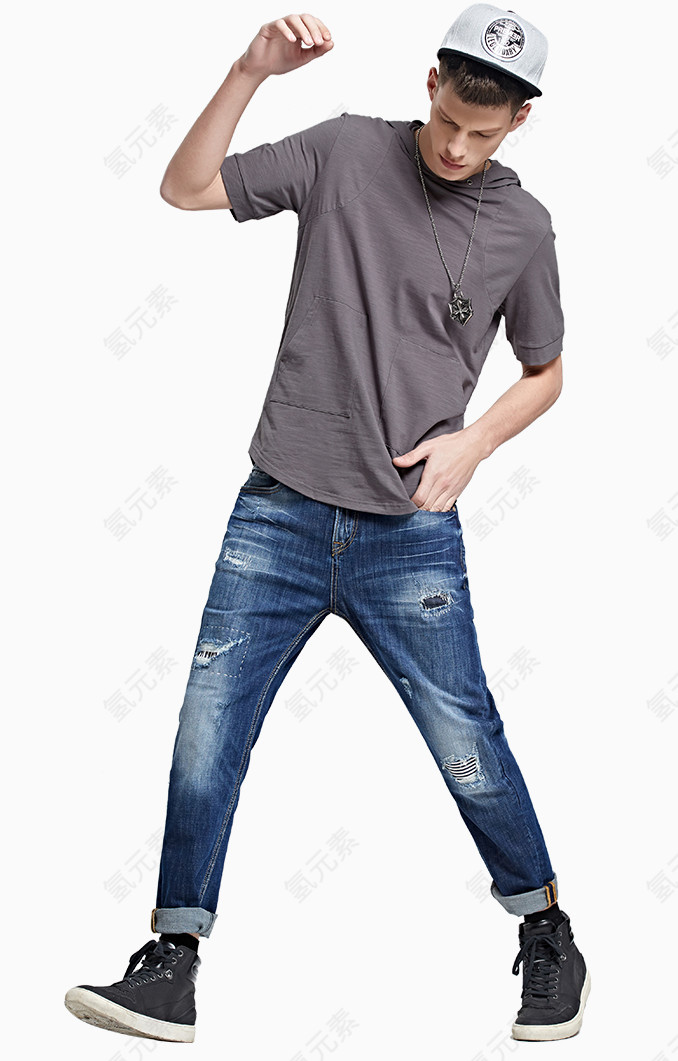 欧美休闲风人物