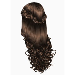 背后看假头发素材