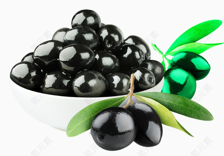 富含维生素的油橄榄素材