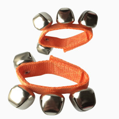 音乐启蒙玩具铃铛手环橙色