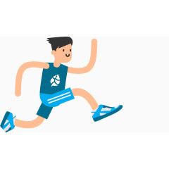 跑步的男孩