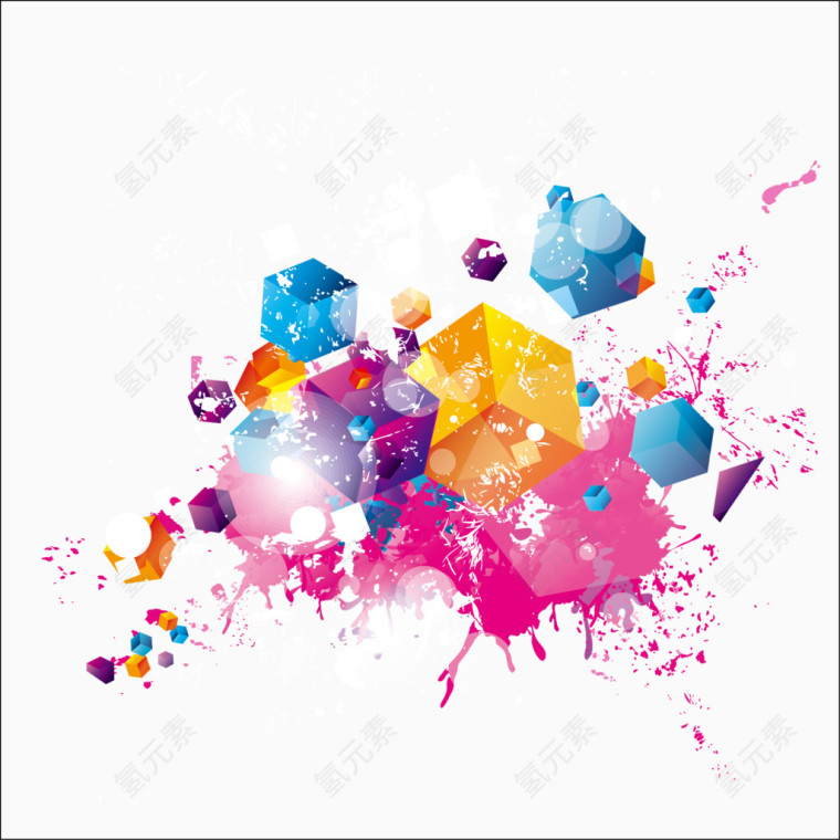 潮流喷绘矢量素材