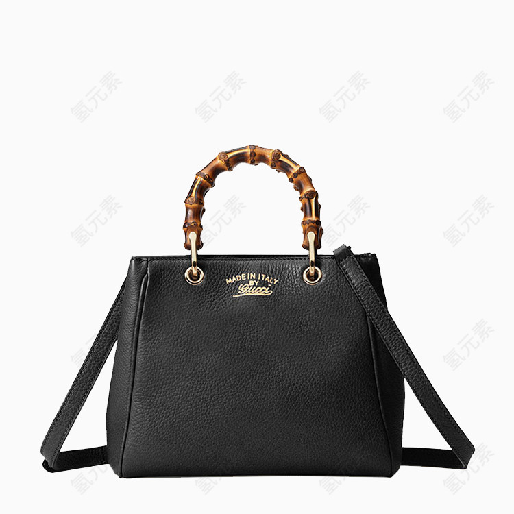 GUCCI古驰女士bamboo shopper迷你黑色女士牛皮手提包#368823 A7M0G 1000