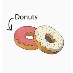 矢量甜甜圈