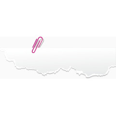 白色纸张撕裂效果