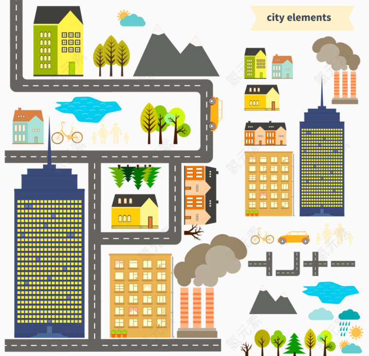 扁平化街道工厂