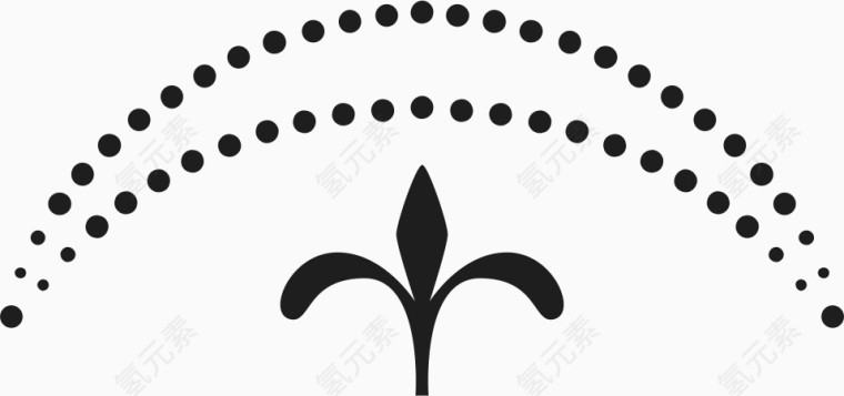 点线面构图底纹角花素材