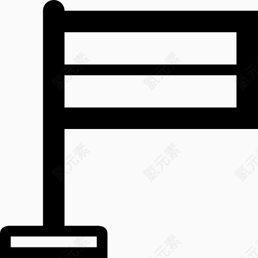 露营检查点国旗自然野营和自然
