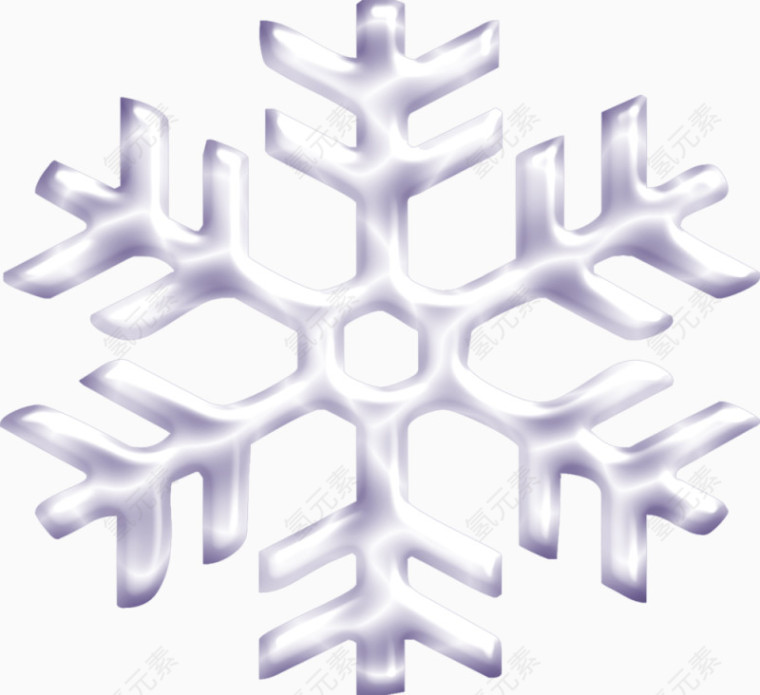 晶莹剔透的雪花