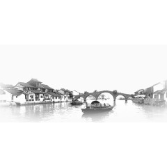 中国风建筑桥梁图片素材