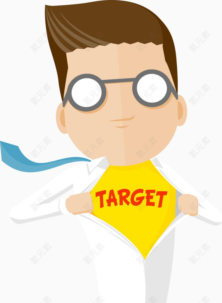 卡通人物目标图案