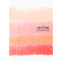 矢量时尚简约油画涂抹单页画册设计