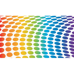 矢量炫彩波点纹理