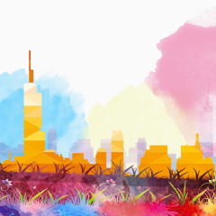 彩色现代海报装饰