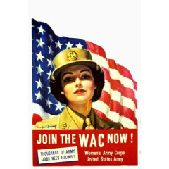 美国女军官海报设计