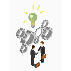 合作成功握手高清免扣素材