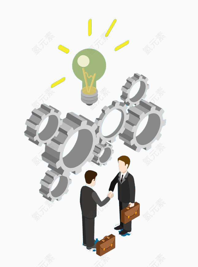 合作成功握手高清免扣素材