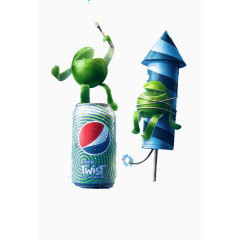 百事清柠趣味创意设计