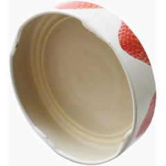 漂亮草莓圆形铁盒子