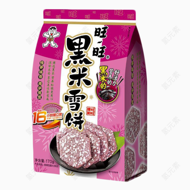 旺旺黑米雪饼