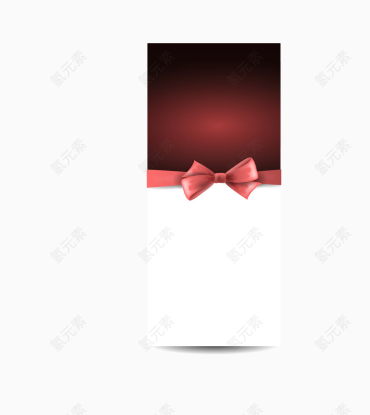 蝴蝶结圣诞banner矢量素材