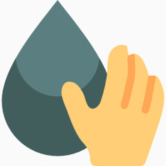 手掌和水滴