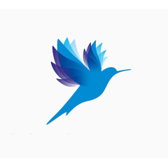 渐变飞鸟logo