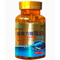金色瓶身鱼油软胶囊