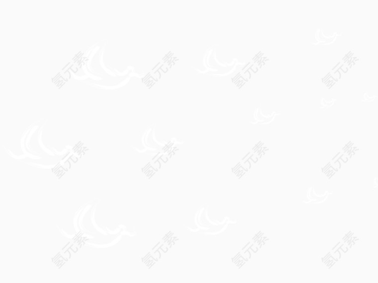 纯白装点效果