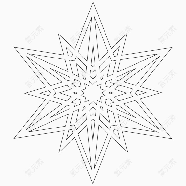 黑白几何图案