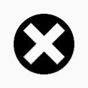 经典纯黑指示标志图标