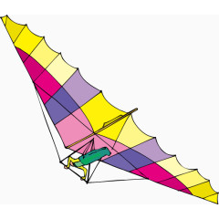 卡通滑翔飞机矢量