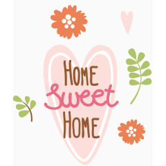 矢量卡通手绘心形装饰