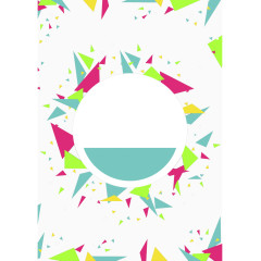 几何色块海报元素矢量素材