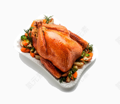 盘子粒的火鸡肉