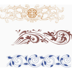 新年底纹PNG矢量素材