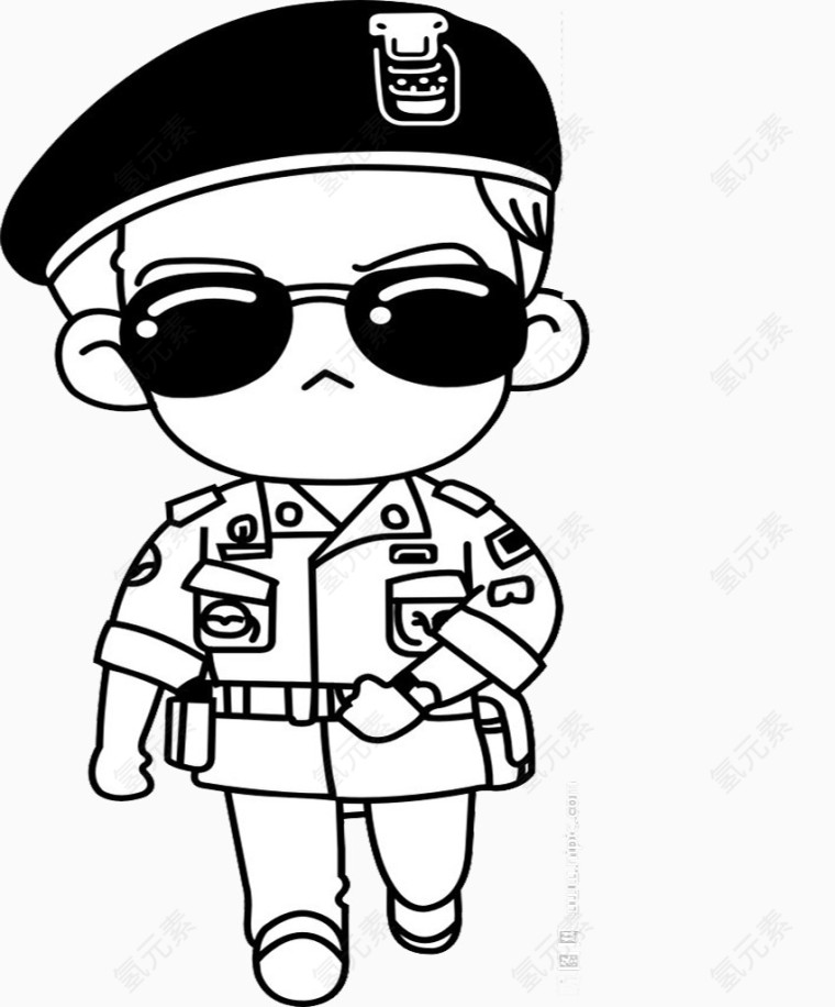 帅气军服