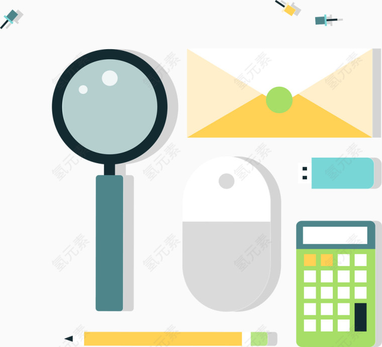 矢量扁平学习桌面