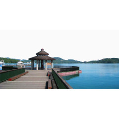 日月潭码头观景亭