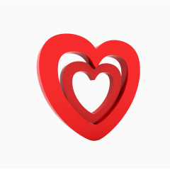 立体心形图案设计