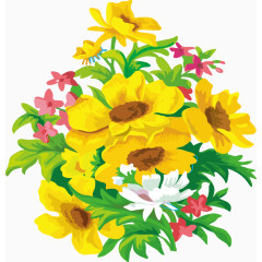 向日癸向阳手绘