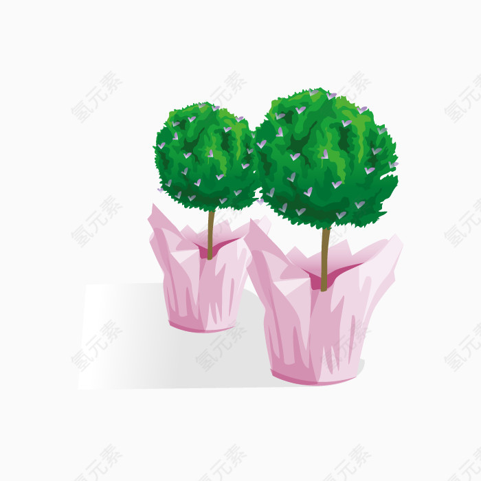 矢量植物绣球