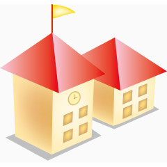 矢量手绘教学楼